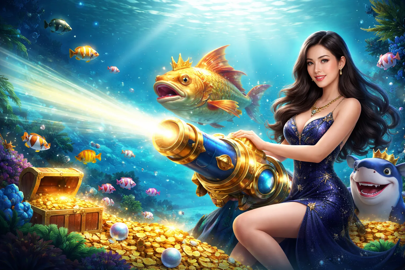 Đại dương bắn cá sống động tại 77 king